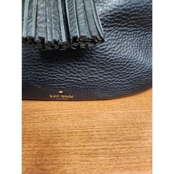 Kate Spade nori, pebble leather, hobo black shoulder bag. Excellent used conditi - Picture 6 of 9